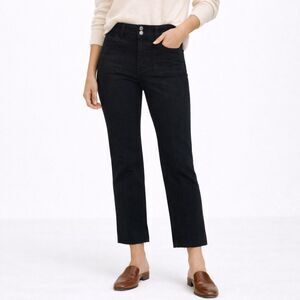 Dorothee Schumacher Black Slim Crop Pants Women’s Medium Front Seam High Rise